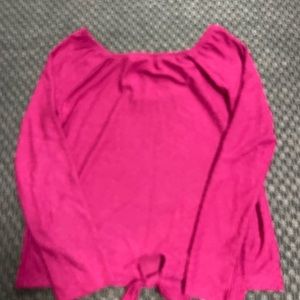 Nice tie top for girl with cute little pattern in fabric